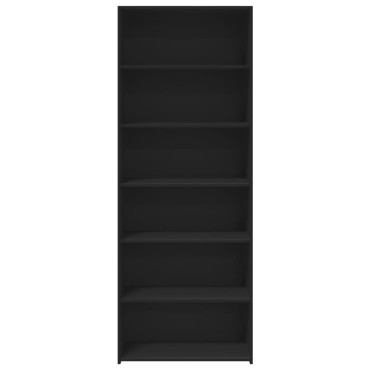 vidaXL Ντουλάπι Μαύρη 70x41x185cm από Επεξεργασμένο Ξύλο 1 τεμ.