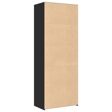 vidaXL Ντουλάπι Μαύρη 70x41x185cm από Επεξεργασμένο Ξύλο 1 τεμ.