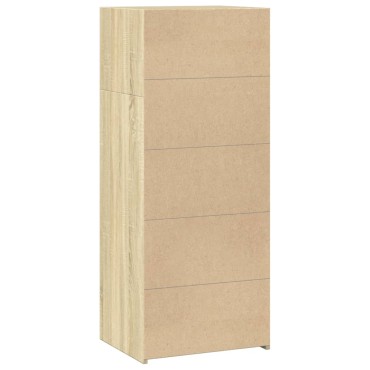 vidaXL Ντουλάπι Sonoma Δρυός 50x41x124cm από Επεξεργασμένο Ξύλο 1 τεμ.