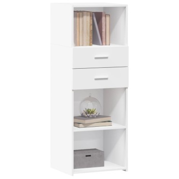 vidaXL Ντουλάπι Λευκό 45x42,5x124cm από Επεξεργασμένο Ξύλο 1 τεμ.
