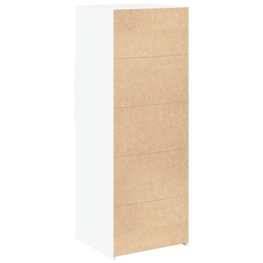 vidaXL Ντουλάπι Λευκό 45x42,5x124cm από Επεξεργασμένο Ξύλο 1 τεμ.