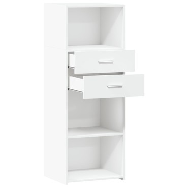 vidaXL Ντουλάπι Λευκό 45x42,5x124cm από Επεξεργασμένο Ξύλο 1 τεμ.