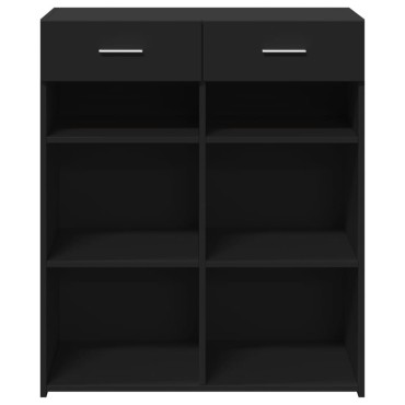 vidaXL Ντουλάπι Μαύρη 80x42,5x93cm από Επεξεργασμένο Ξύλο 1 τεμ.