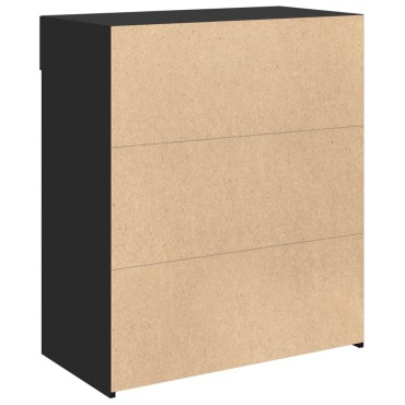 vidaXL Ντουλάπι Μαύρη 80x42,5x93cm από Επεξεργασμένο Ξύλο 1 τεμ.