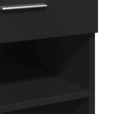 vidaXL Ντουλάπι Μαύρη 80x42,5x93cm από Επεξεργασμένο Ξύλο 1 τεμ.