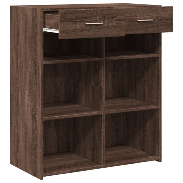 vidaXL Ντουλάπι Καφέ Δρυς 80x42,5x93cm Επεξεργασμένο Ξύλο 1 τεμ.