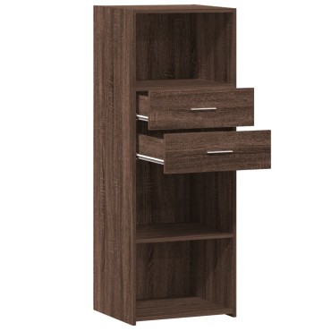vidaXL Ντουλάπι Καφέ Δρυς 45x42,5x124cm από Επεξεργασμένο Ξύλο 1 τεμ.