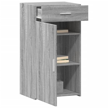 vidaXL Ραφιέρα Γκρι Sonoma 50x42,5x93cm από Επεξεργασμένο Ξύλο 1 τεμ.