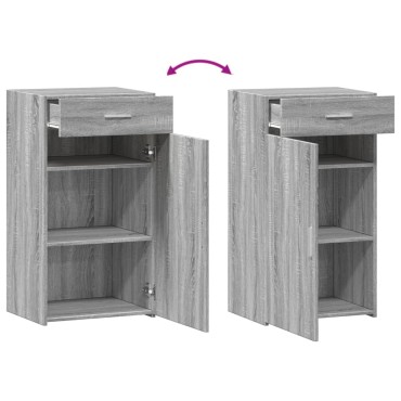 vidaXL Ραφιέρα Γκρι Sonoma 50x42,5x93cm από Επεξεργασμένο Ξύλο 1 τεμ.