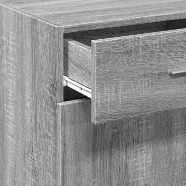 vidaXL Ραφιέρα Γκρι Sonoma 50x42,5x93cm από Επεξεργασμένο Ξύλο 1 τεμ.