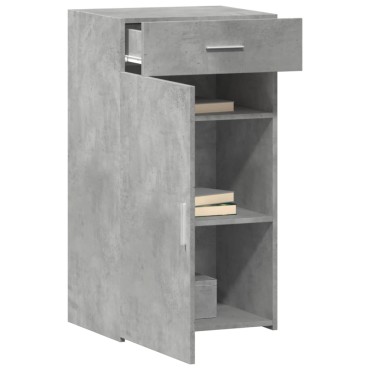 vidaXL Ντουλάπι Γκρι Σκυροδέματος 50x42,5x93cm Επεξεργασμένο Ξύλο 1 τεμ.