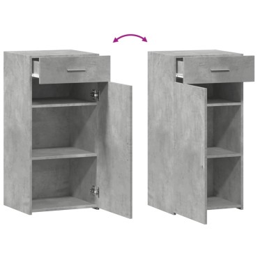 vidaXL Ντουλάπι Γκρι Σκυροδέματος 45x42,5x93cm Επεξεργασμένο Ξύλο 1 τεμ.