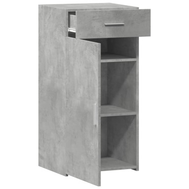 vidaXL Ντουλάπι Γκρι Σκυροδέματος 45x42,5x93cm Επεξεργασμένο Ξύλο 1 τεμ.