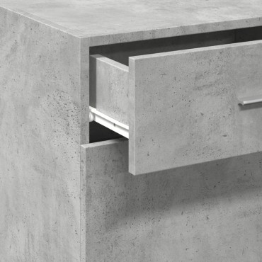 vidaXL Ντουλάπι Γκρι Σκυροδέματος 45x42,5x93cm Επεξεργασμένο Ξύλο 1 τεμ.
