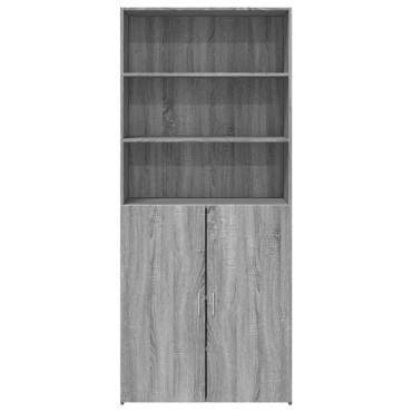 vidaXL Ντουλάπι Γκρι Sonoma 80x42,5x185cm από Επεξεργασμένο Ξύλο 1 τεμ.