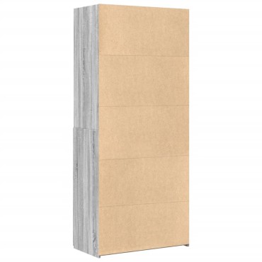 vidaXL Ντουλάπι Γκρι Sonoma 80x42,5x185cm από Επεξεργασμένο Ξύλο 1 τεμ.