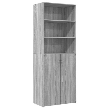 vidaXL Ντουλάπι Γκρι Sonoma 70x42,5x185cm από Επεξεργασμένο Ξύλο 1 τεμ.