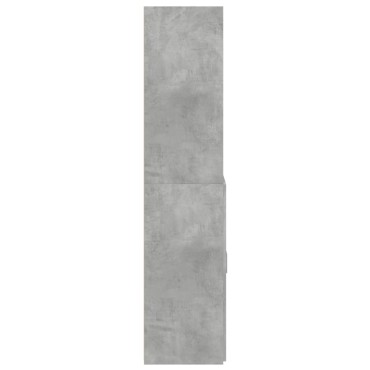 vidaXL Ντουλάπι Γκρι Σκυροδέματος 80x42,5x185cm Επεξεργασμένο Ξύλο 1 τεμ.