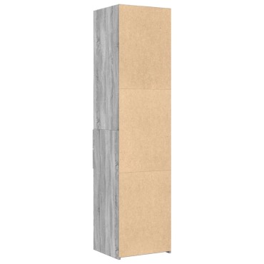 vidaXL Ντουλάπι Γκρι Sonoma 45x42,5x185cm από Επεξεργασμένο Ξύλο 1 τεμ.