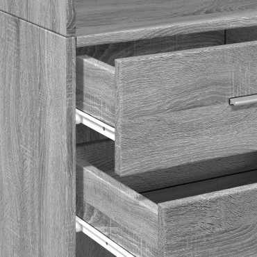 vidaXL Ντουλάπι Γκρι Sonoma 45x42,5x185cm από Επεξεργασμένο Ξύλο 1 τεμ.