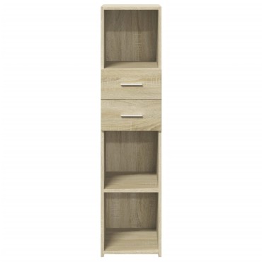 vidaXL Ντουλάπι Sonoma Δρυς 30x42,5x124cm από Επεξεργασμένο Ξύλο 1 τεμ.