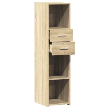 vidaXL Ντουλάπι Sonoma Δρυς 30x42,5x124cm από Επεξεργασμένο Ξύλο 1 τεμ.