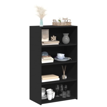 vidaXL Ντουλάπι Μαύρο 70x41x124cm από Επεξεργασμένο Ξύλο 1 τεμ.