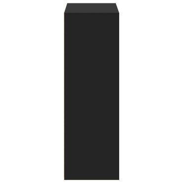 vidaXL Ντουλάπι Μαύρο 70x41x124cm από Επεξεργασμένο Ξύλο 1 τεμ.