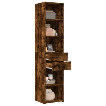 vidaXL Ντουλάπι Καπνιστή Δρυς 40x42,5x185cm από Επεξεργασμένο Ξύλο 1 τεμ.