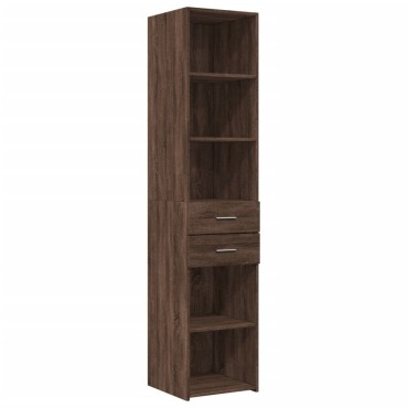 vidaXL Ντουλάπι Καφέ Δρυς 40x42,5x185cm από Επεξεργασμένο Ξύλο 1 τεμ.