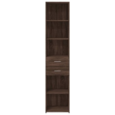 vidaXL Ντουλάπι Καφέ Δρυς 40x42,5x185cm από Επεξεργασμένο Ξύλο 1 τεμ.