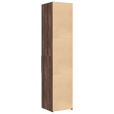 vidaXL Ντουλάπι Καφέ Δρυς 40x42,5x185cm από Επεξεργασμένο Ξύλο 1 τεμ.
