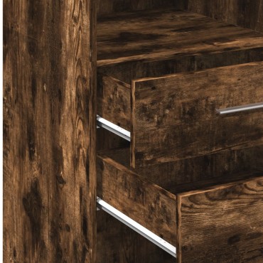 vidaXL Ντουλάπα Καπνιστή Δρυς 30x42,5x124cm από Επεξεργασμένο Ξύλο 1 τεμ.