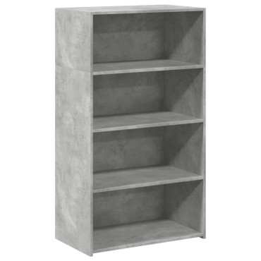 vidaXL Ντουλάπι Γκρι Σκυροδέματος 70x41x124cm από Επεξεργασμένο Ξύλο 1 τεμ.