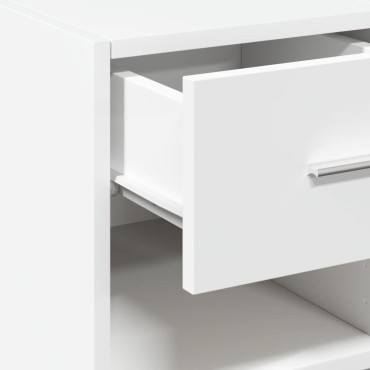 vidaXL Συρταριέρα Λευκή 45x42,5x93cm από Επεξεργασμένο Ξύλο 1 τεμ.