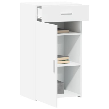vidaXL Συρταριέρα Λευκή 50x42,5x93cm από Επεξεργασμένο Ξύλο 1 τεμ.