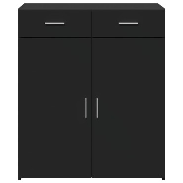 vidaXL Ντουλάπι Μαύρη 80x42,5x93cm από Επεξεργασμένο Ξύλο 1 τεμ.