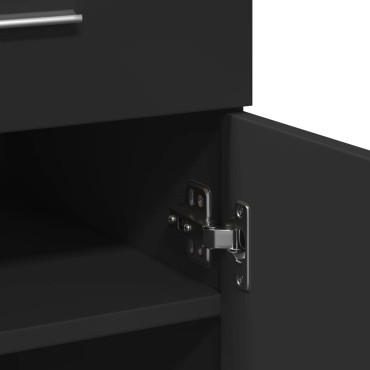 vidaXL Ντουλάπι Μαύρη 80x42,5x93cm από Επεξεργασμένο Ξύλο 1 τεμ.