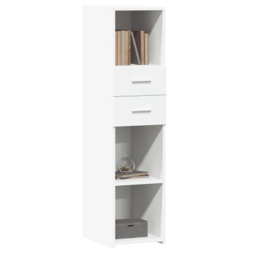 vidaXL Ντουλάπι Λευκό 30x42,5x124cm από Επεξεργασμένο Ξύλο 1 τεμ.