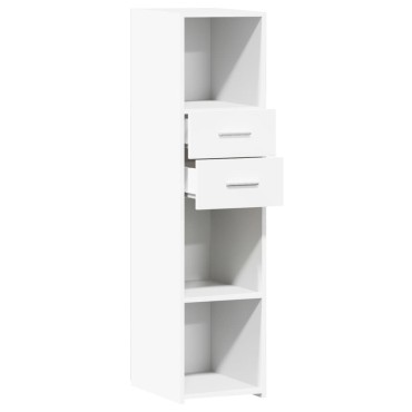 vidaXL Ντουλάπι Λευκό 30x42,5x124cm από Επεξεργασμένο Ξύλο 1 τεμ.