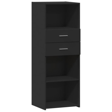 vidaXL Ντουλάπι Μαύρο 45x42,5x124cm από Επεξεργασμένο Ξύλο 1 τεμ.