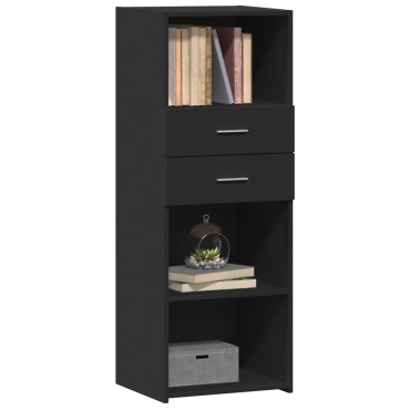 vidaXL Ντουλάπι Μαύρο 45x42,5x124cm από Επεξεργασμένο Ξύλο 1 τεμ.