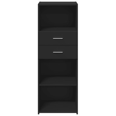 vidaXL Ντουλάπι Μαύρο 45x42,5x124cm από Επεξεργασμένο Ξύλο 1 τεμ.
