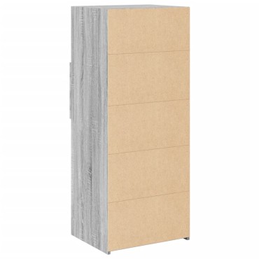 vidaXL Ντουλάπι Γκρι Sonoma 50x42,5x124cm από Επεξεργασμένο Ξύλο 1 τεμ.
