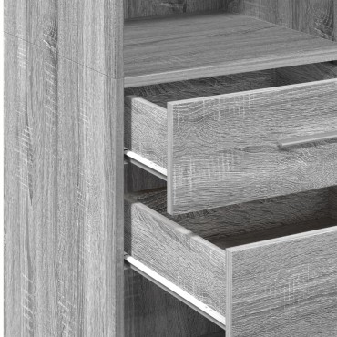 vidaXL Ντουλάπι Γκρι Sonoma 50x42,5x124cm από Επεξεργασμένο Ξύλο 1 τεμ.