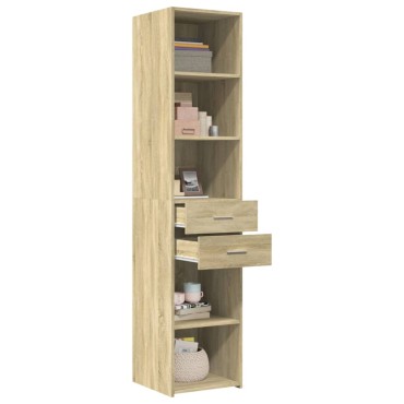 vidaXL Ντουλάπι Sonoma Δρυς 40x42,5x185cm από Επεξεργασμένο Ξύλο 1 τεμ.