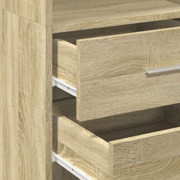 vidaXL Ντουλάπι Sonoma Δρυς 40x42,5x185cm από Επεξεργασμένο Ξύλο 1 τεμ.