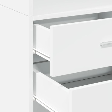 vidaXL Ντουλάπι Λευκό 45x42,5x185cm από Επεξεργασμένο Ξύλο 1 τεμ.