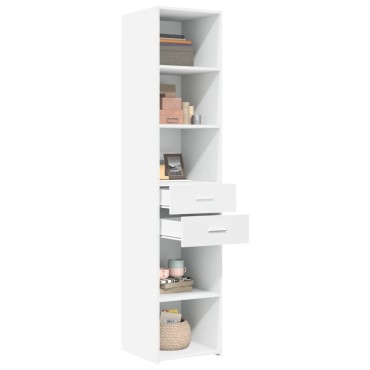 vidaXL Ντουλάπι Λευκό 40x42,5x185cm από Επεξεργασμένο Ξύλο 1 τεμ.