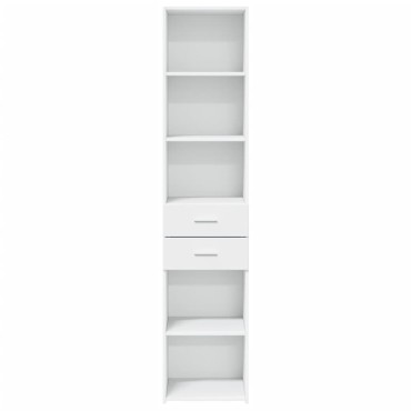 vidaXL Ντουλάπι Λευκό 40x42,5x185cm από Επεξεργασμένο Ξύλο 1 τεμ.